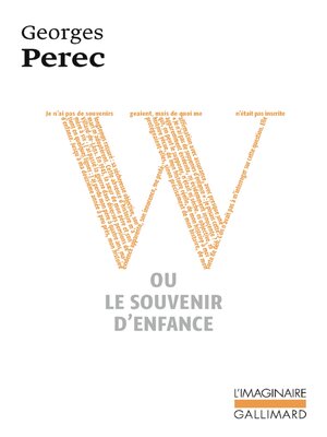 cover image of W ou Le souvenir d'enfance